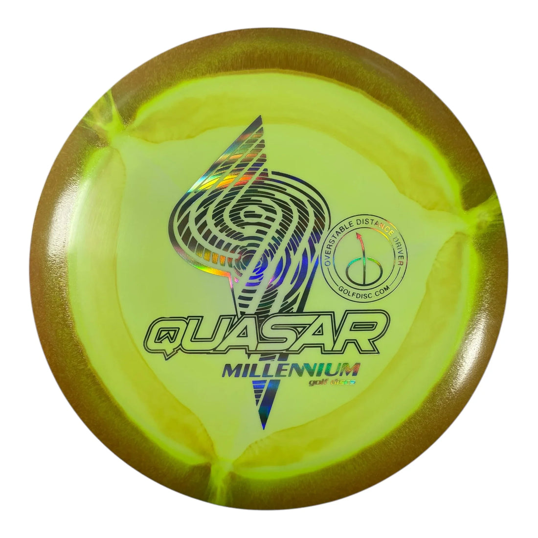 Millennium Golf Discs Quasar | Sirius Helio | Yellow/Holo 169g Disc Golf