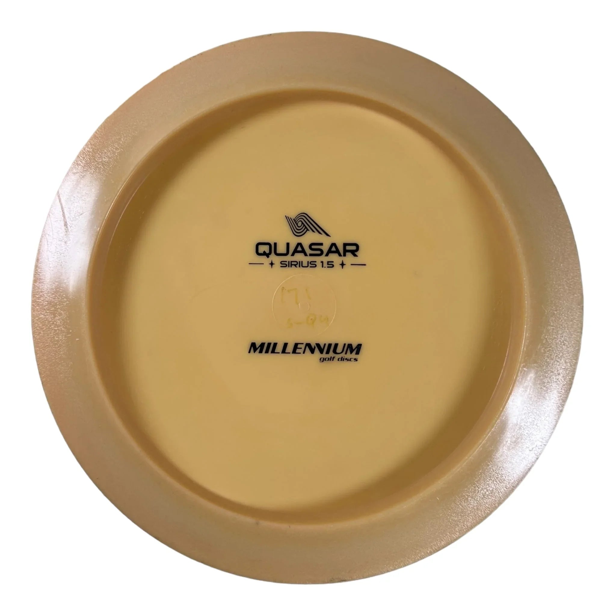 Millennium Golf Discs Quasar - Used Like New | Sirius | Peach/Black 175g (Bottom Stamp) Disc Golf
