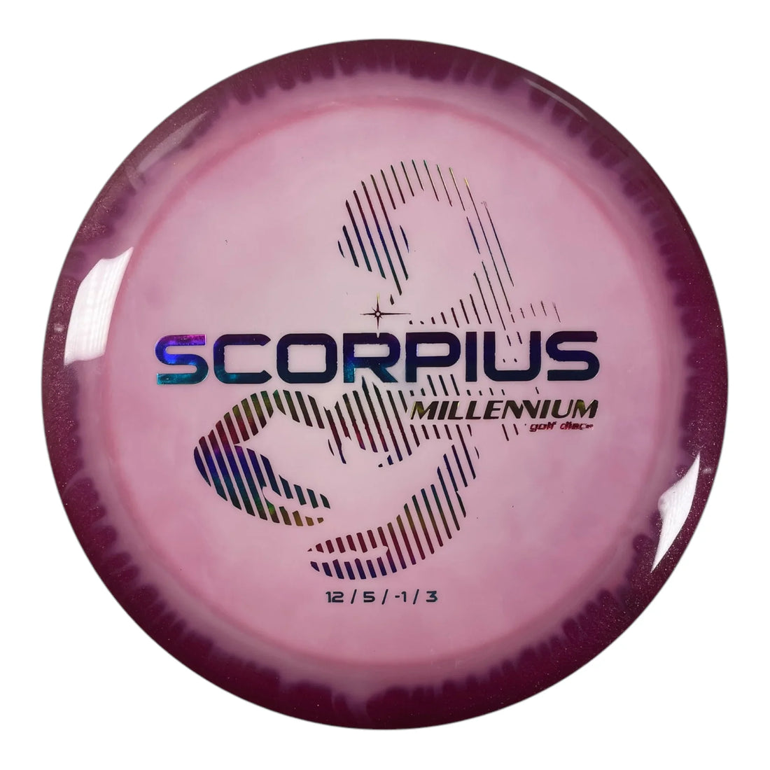 Millennium Golf Discs Scorpius | Sirius Helio | Pink/Rainbow 176g Disc Golf