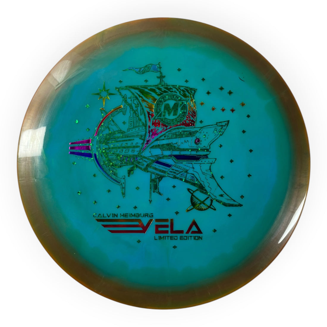 Millennium Golf Discs Vela | Sirius Helio | Blue/Green/Rainbow 172g (Calvin Heimburg) Disc Golf