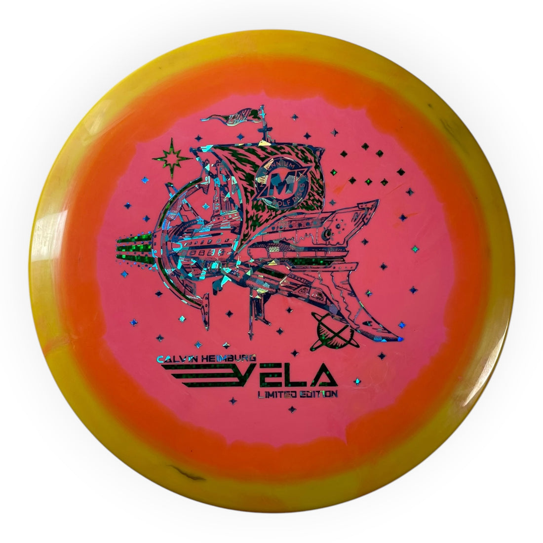 Millennium Golf Discs Vela | Sirius Helio | Pink/Blue/Green 166g (Calvin Heimburg) Disc Golf