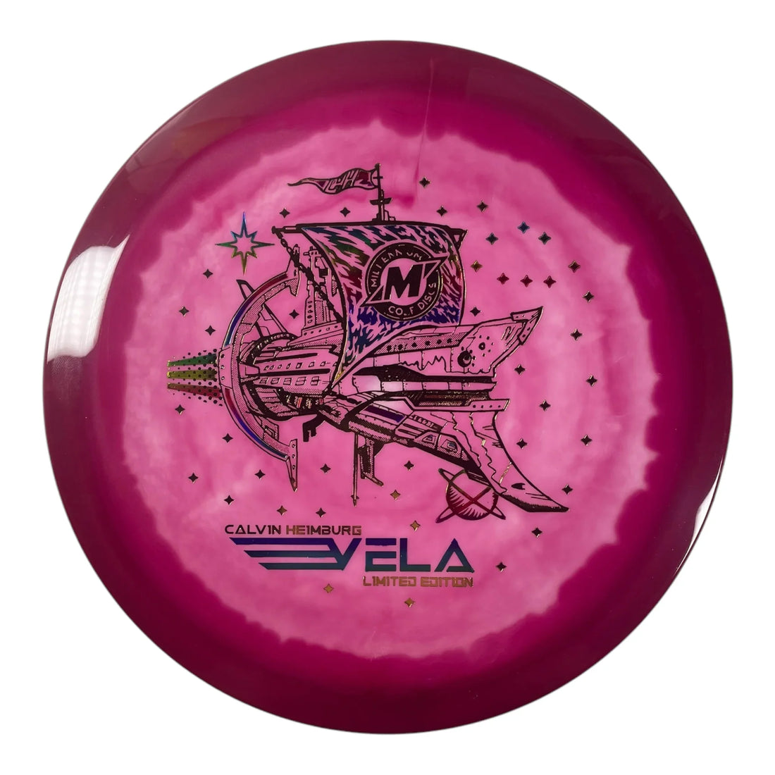 Millennium Golf Discs Vela | Sirius Helio | Pink/Gold 167g (Calvin Heimburg) Disc Golf