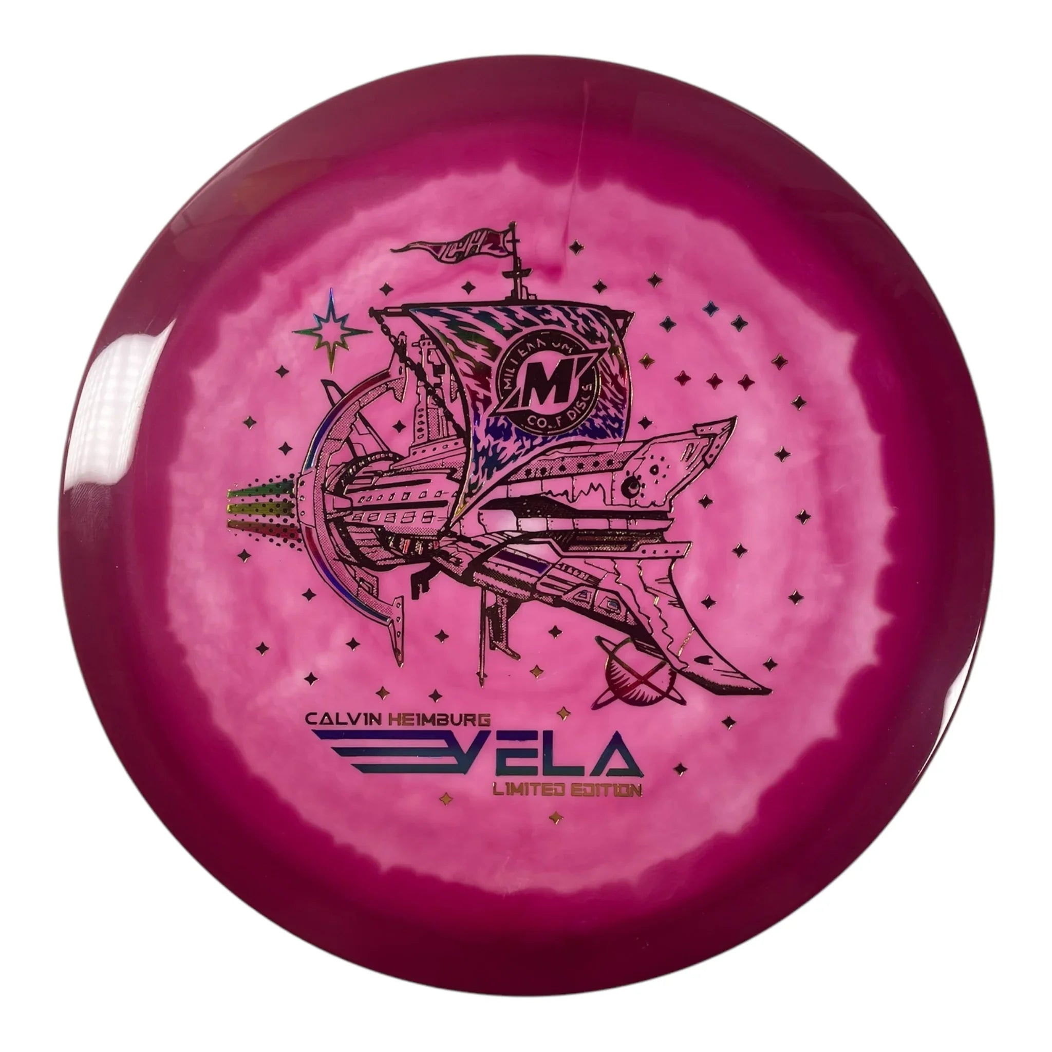 Millennium Golf Discs Vela | Sirius Helio | Pink/Gold 167g (Calvin Heimburg) Disc Golf
