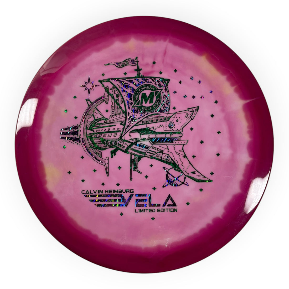 Millennium Golf Discs Vela | Sirius Helio | Pink/Green/Purple 166g (Calvin Heimburg) Disc Golf