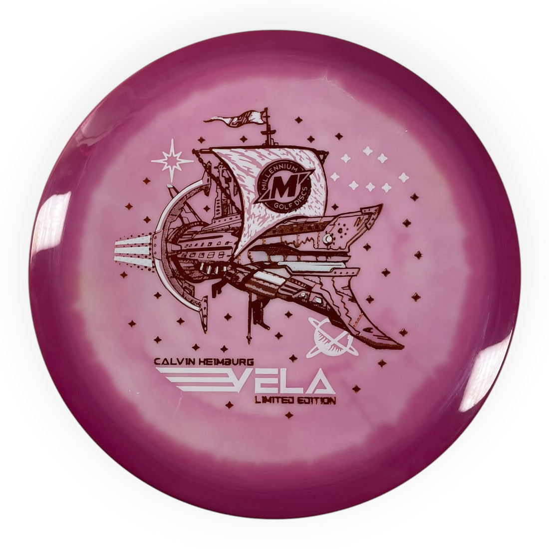 Millennium Golf Discs Vela | Sirius Helio | Pink/Orange/White 172g (Calvin Heimburg) Disc Golf