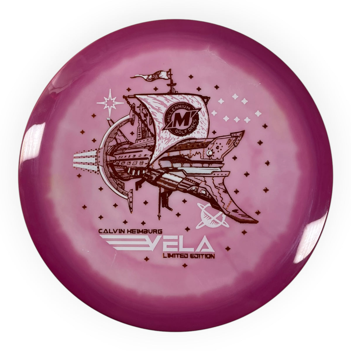Millennium Golf Discs Vela | Sirius Helio | Pink/Orange/White 172g (Calvin Heimburg) Disc Golf
