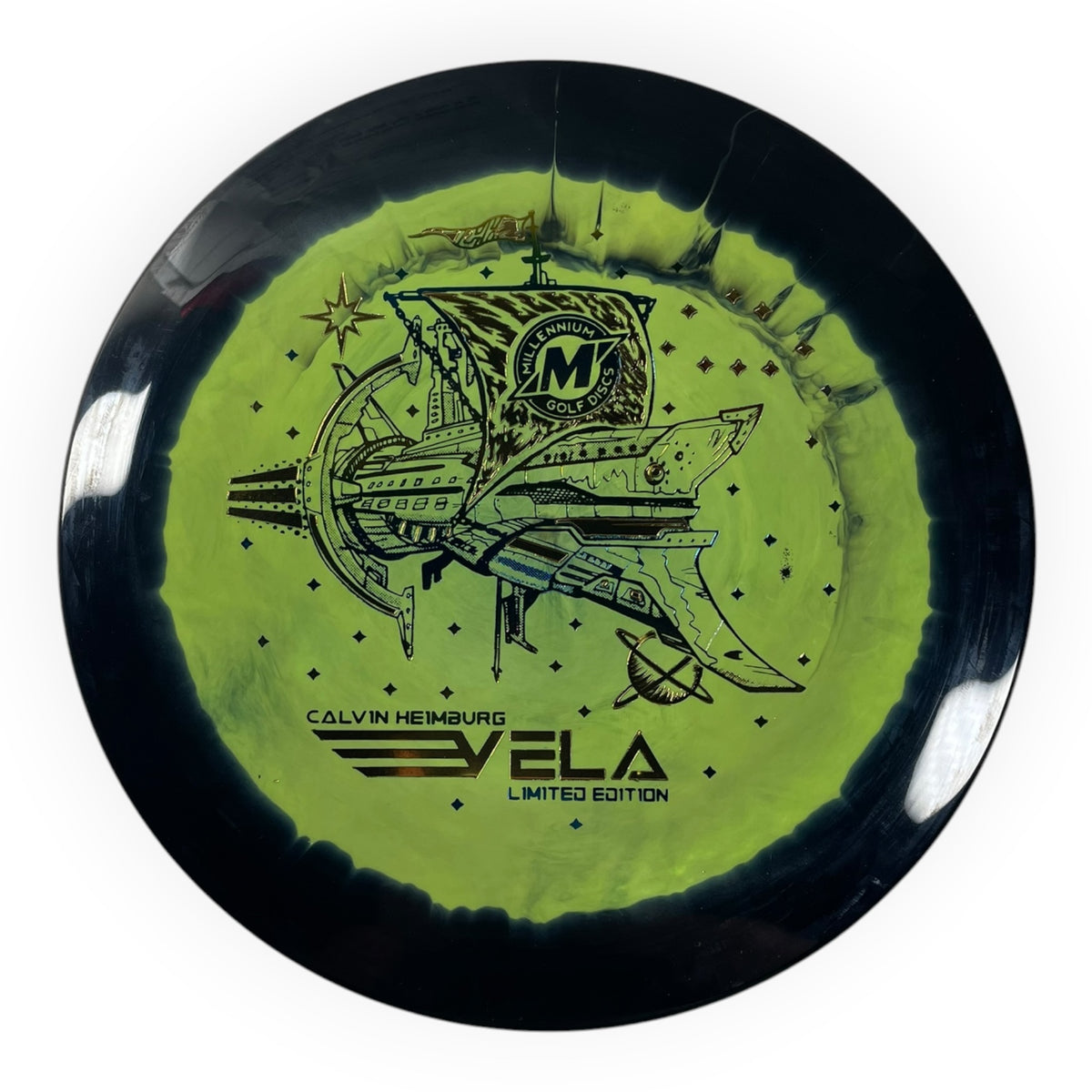Millennium Golf Discs Vela | Sirius Helio | Yellow/Sunset/Gold 172g (Calvin Heimburg) Disc Golf