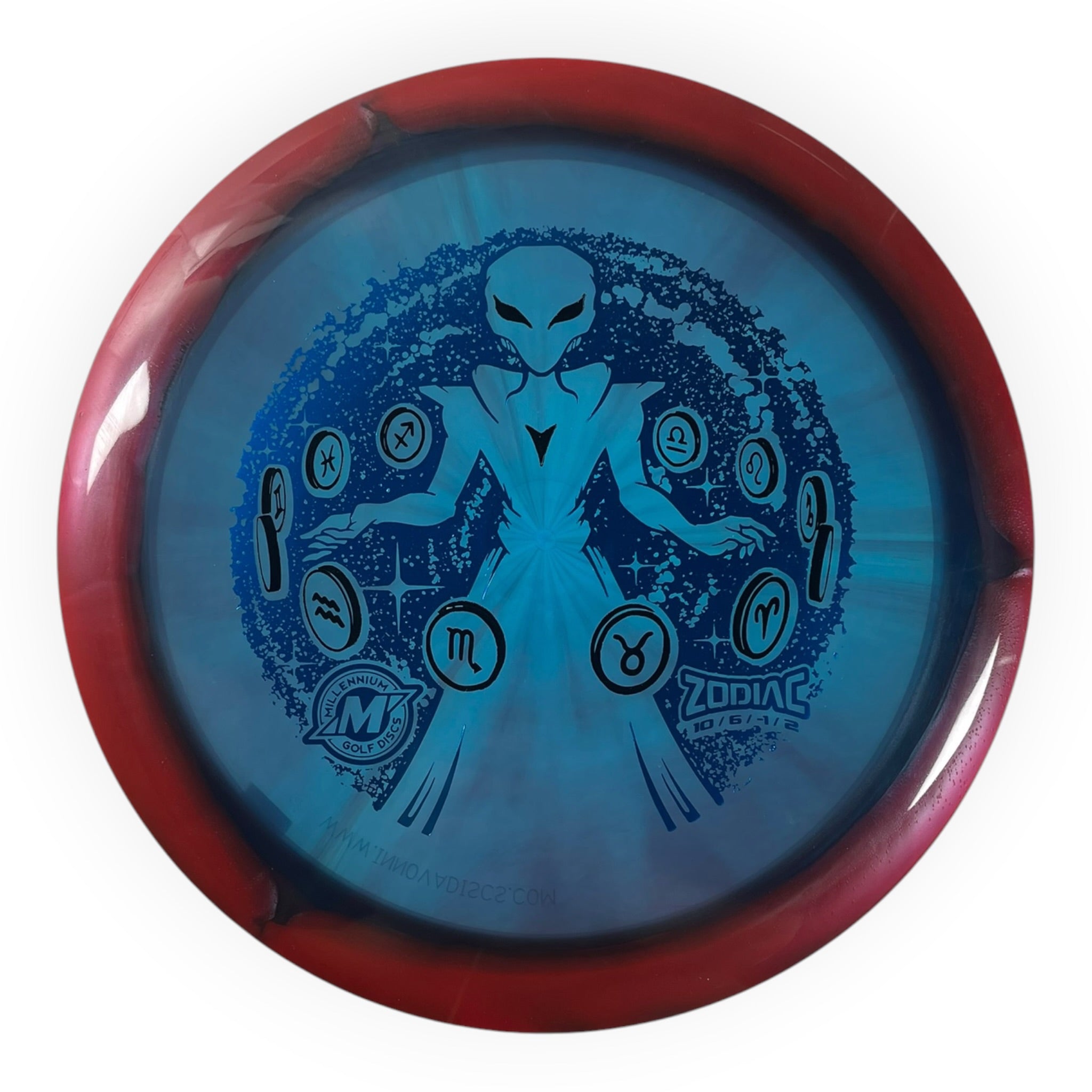 Millennium Golf Discs Zodiac | Quantum Helio | Blue/Blue 171g Disc Golf
