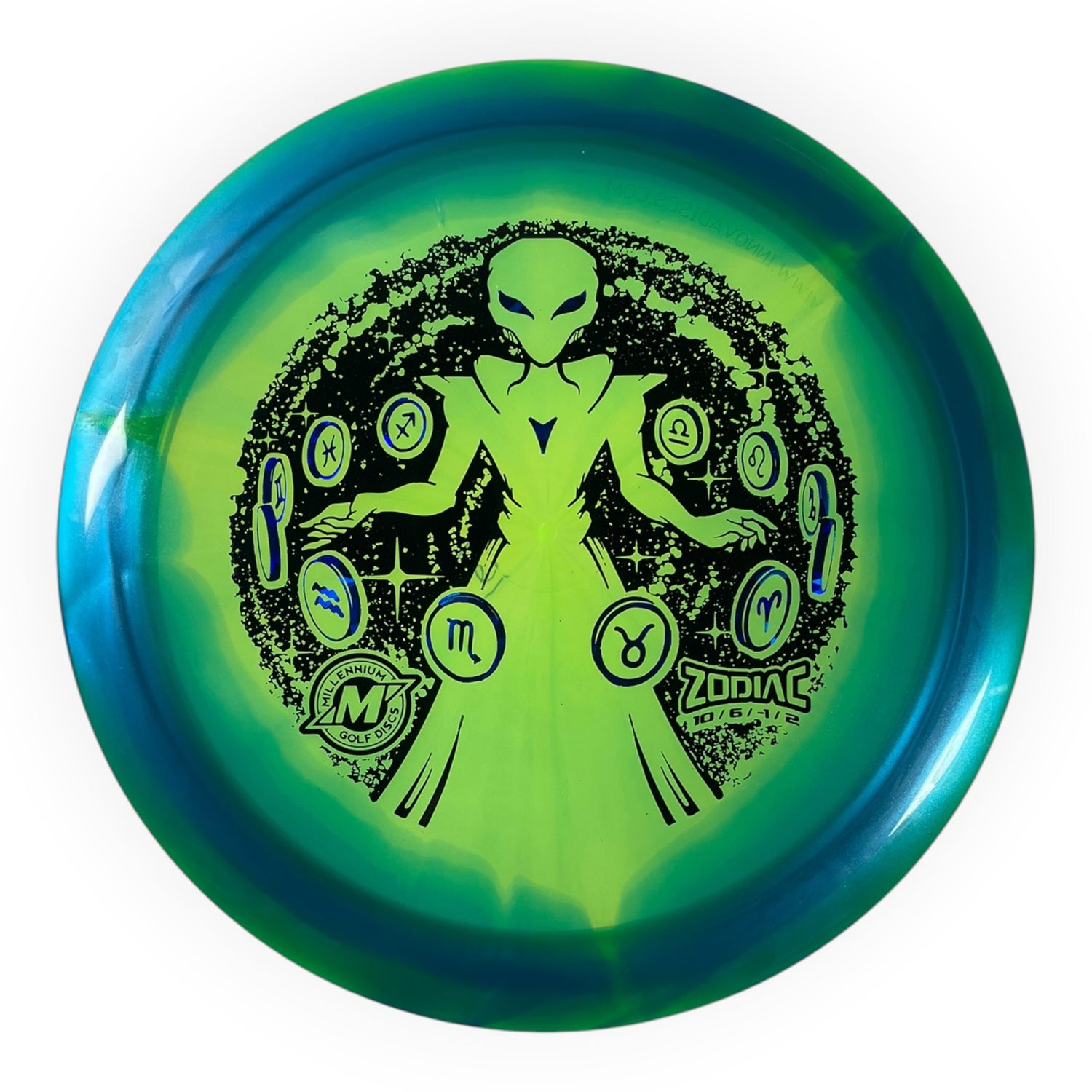 Millennium Golf Discs Zodiac | Quantum Helio | Green/Black 164g Disc Golf