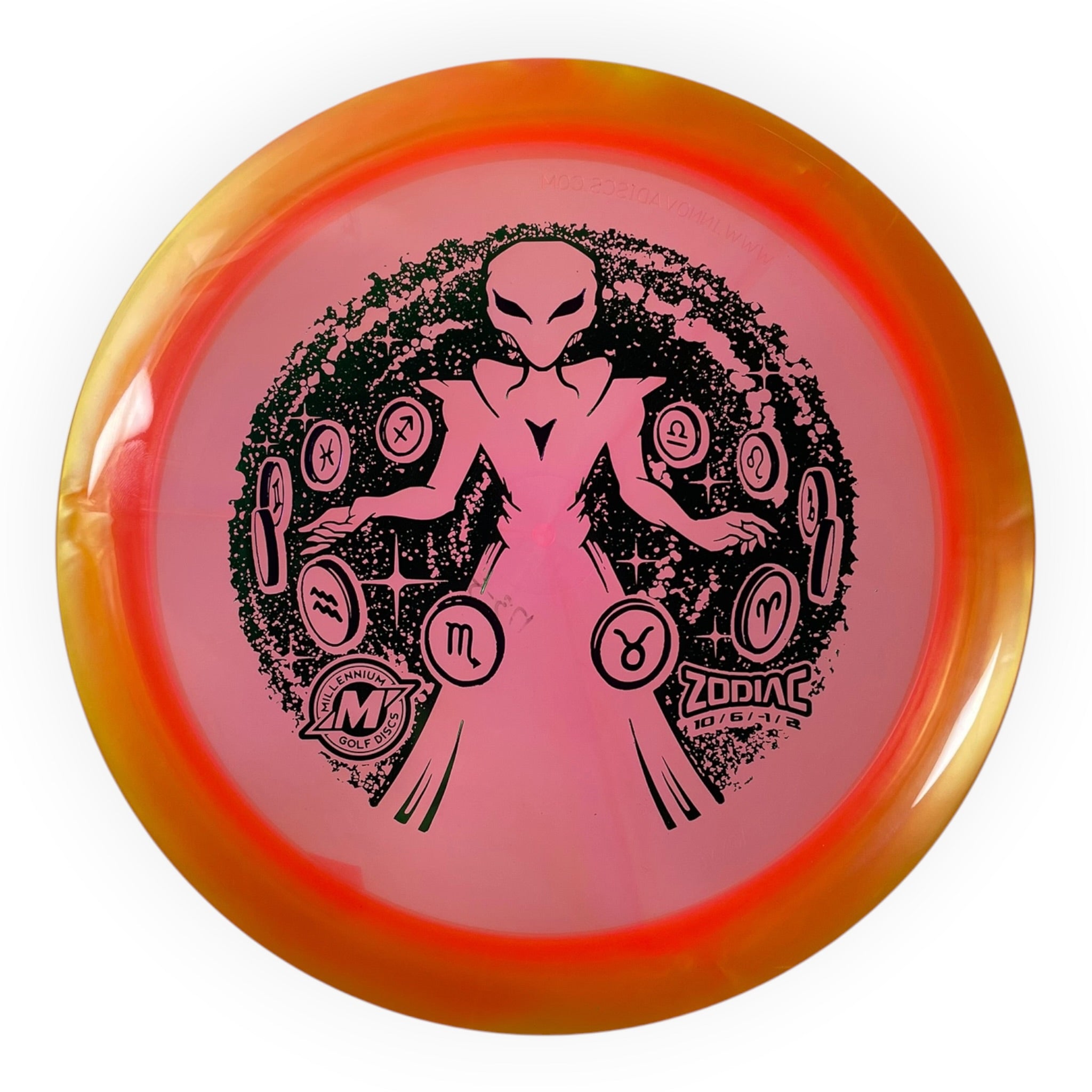 Millennium Golf Discs Zodiac | Quantum Helio | Pink/Green 174g Disc Golf