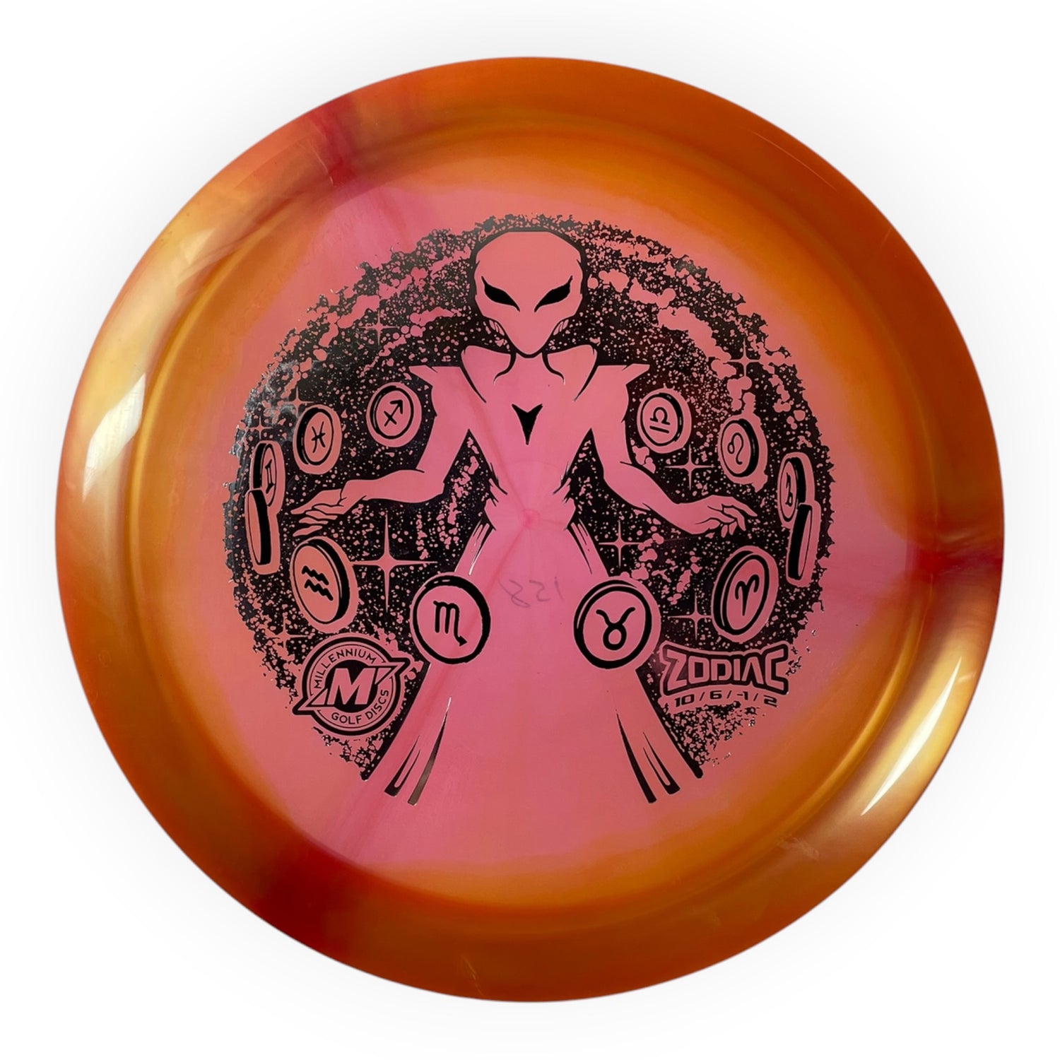 Millennium Golf Discs Zodiac | Quantum Helio | Pink/Silver 158g Disc Golf