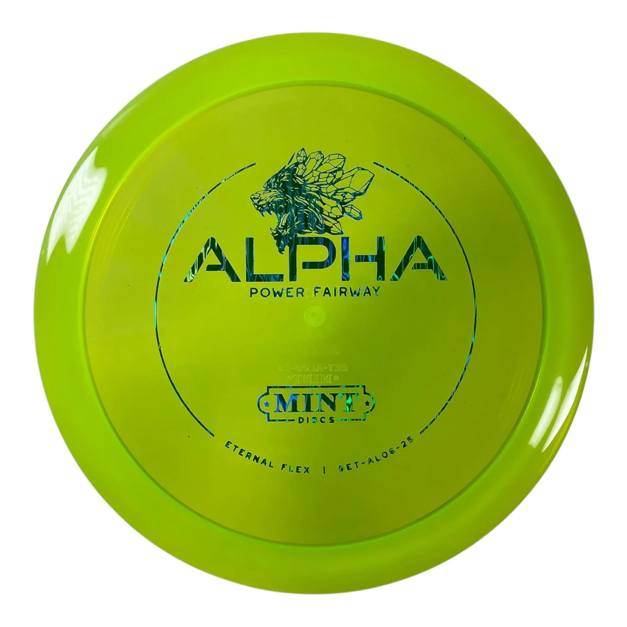 Mint Discs Alpha | Eternal Flex | Yellow/Blue Holo 175g Disc Golf