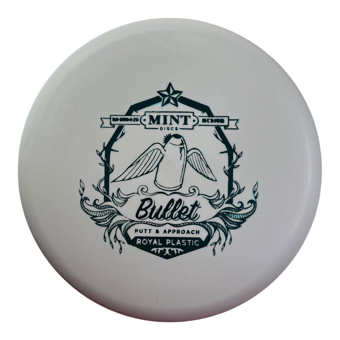 Mint Discs Bullet | Medium Royal | White/Blue 170g Disc Golf