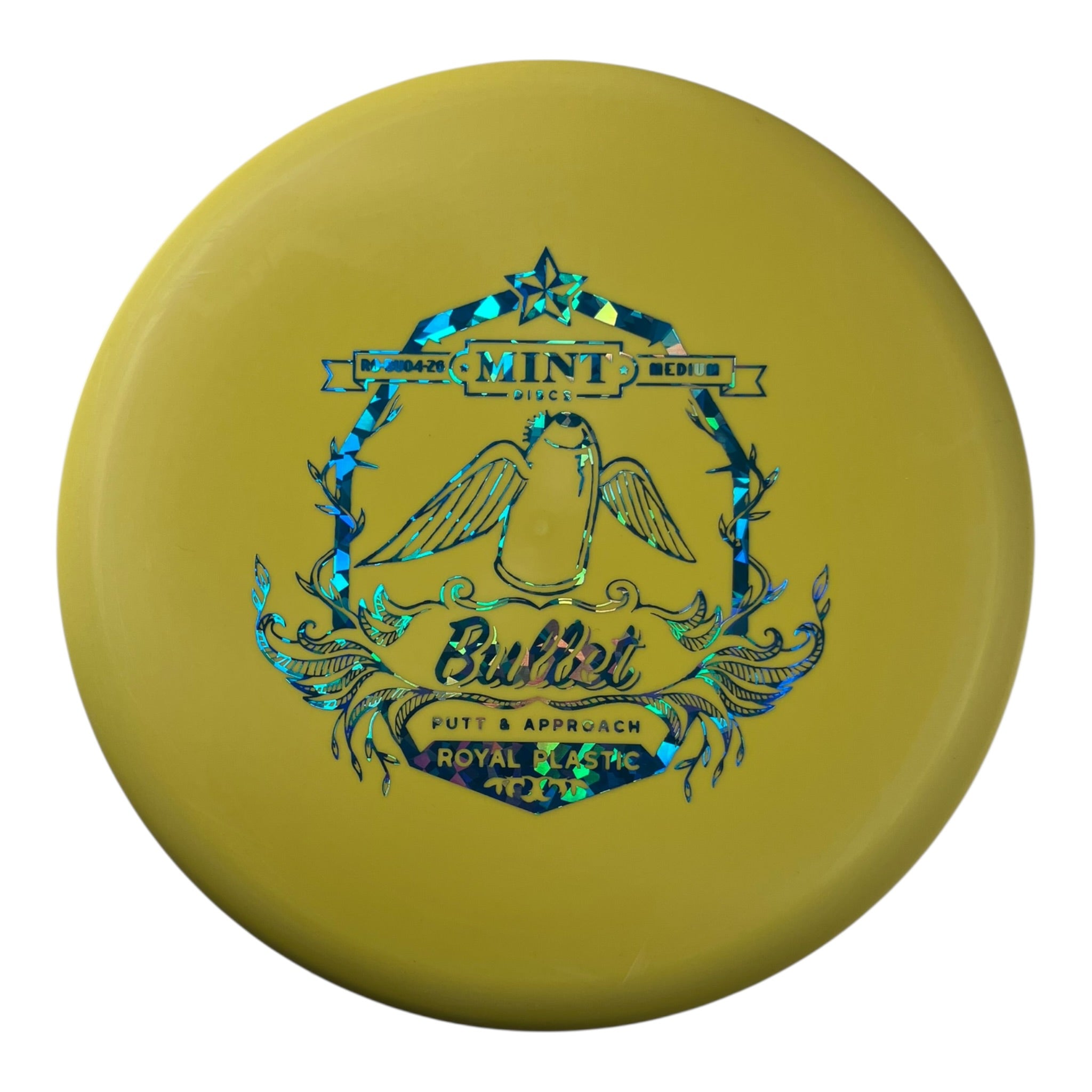 Mint Discs Bullet | Medium Royal | Yellow/Blue 175g Disc Golf