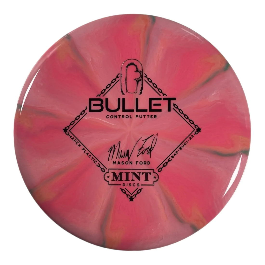 Mint Discs Bullet | Swirly Apex | Pink/Silver 167g (Mason Ford) Disc Golf