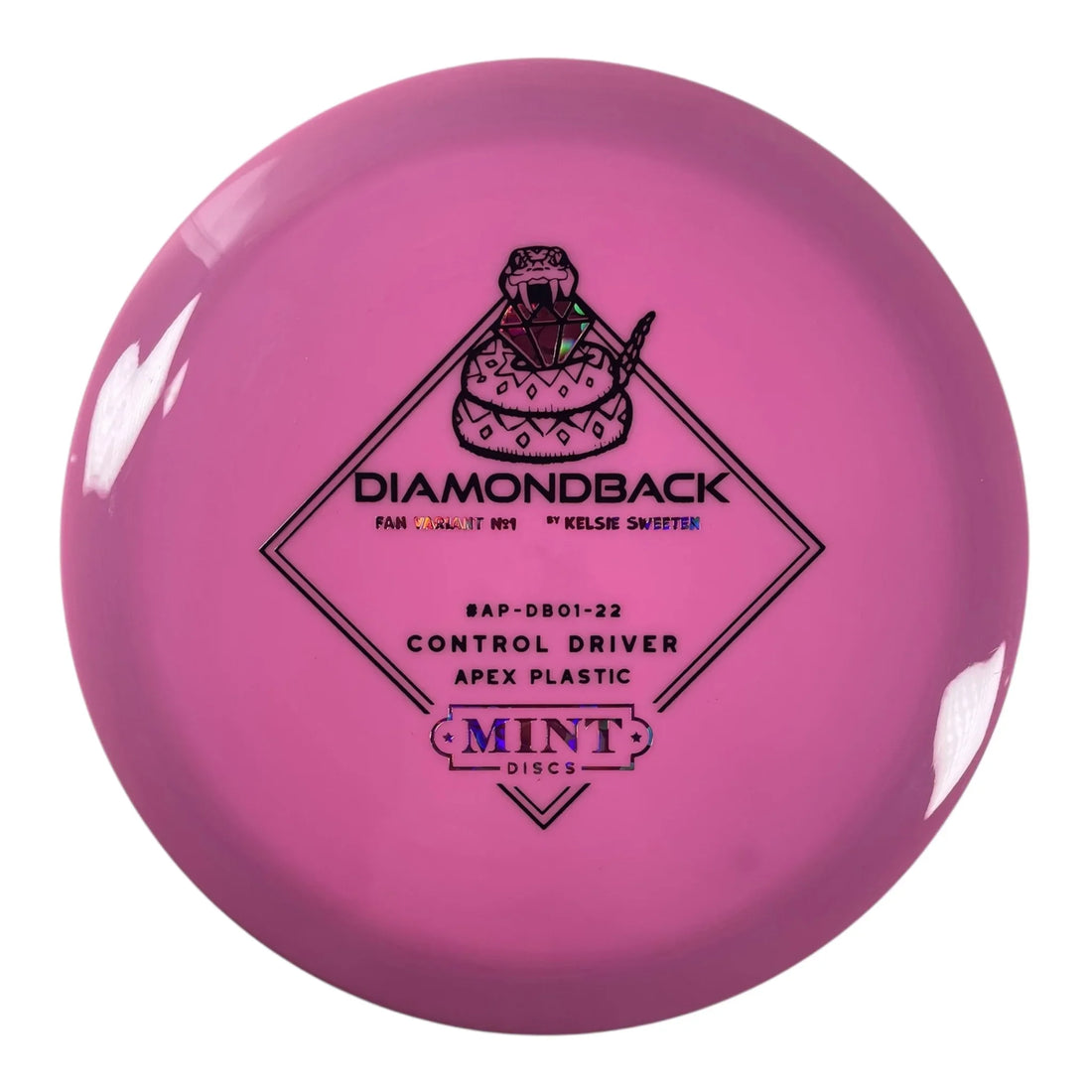 Mint Discs Diamondback | Apex | Pink/Pink 174g (Fan Variant No. 1) Disc Golf