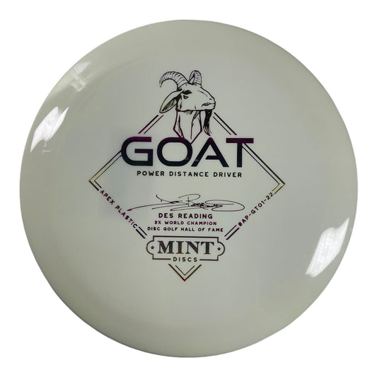 Mint Discs Goat | Apex | White/Sunset 175g (Des Reading) Disc Golf