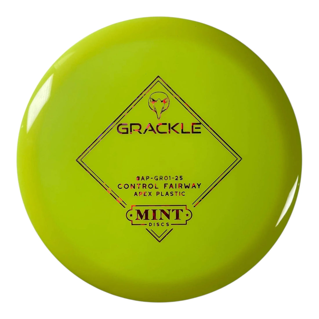 Mint Discs Grackle | Apex | Yellow/Pink Holo 174g Disc Golf