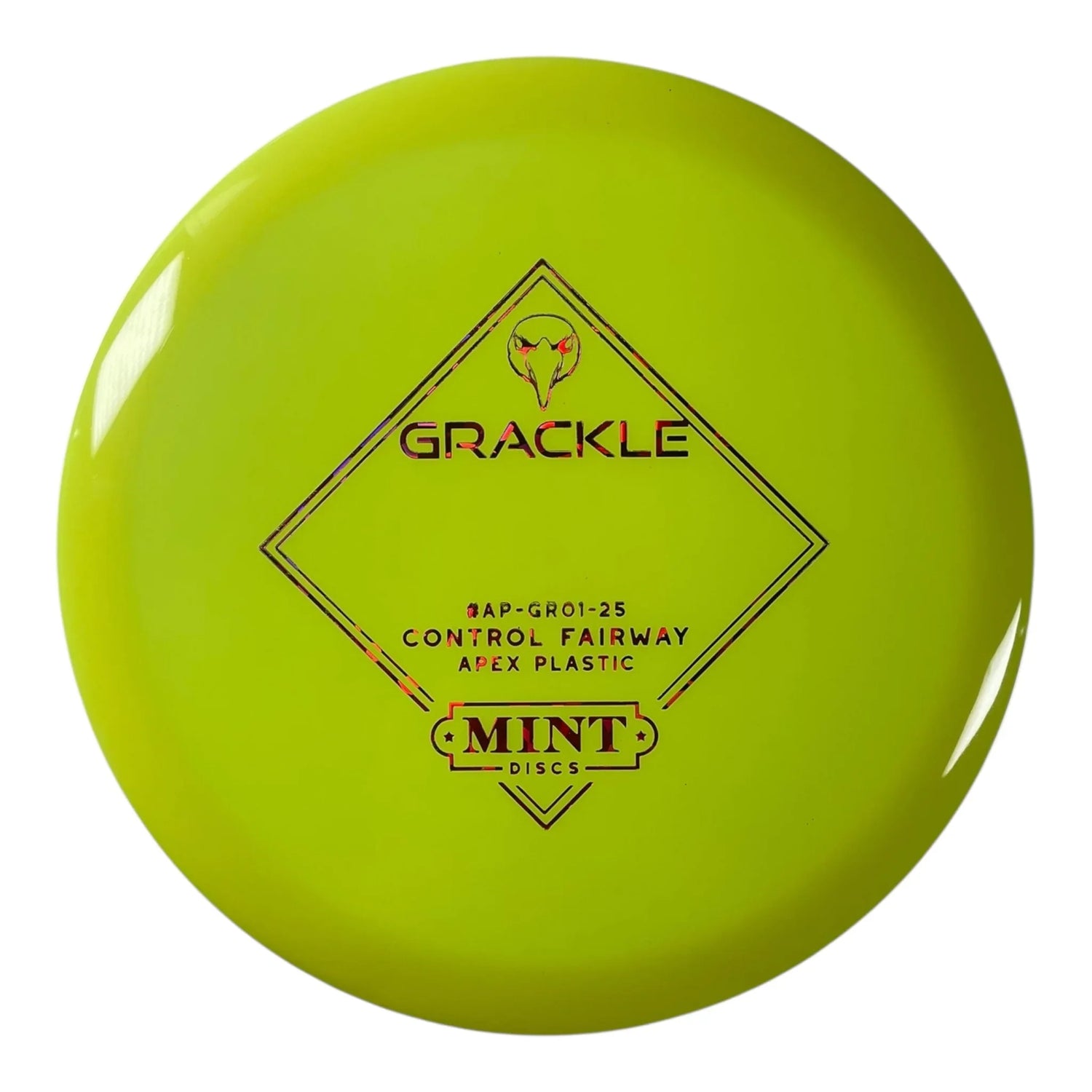 Mint Discs Grackle | Apex | Yellow/Pink Holo 174g Disc Golf