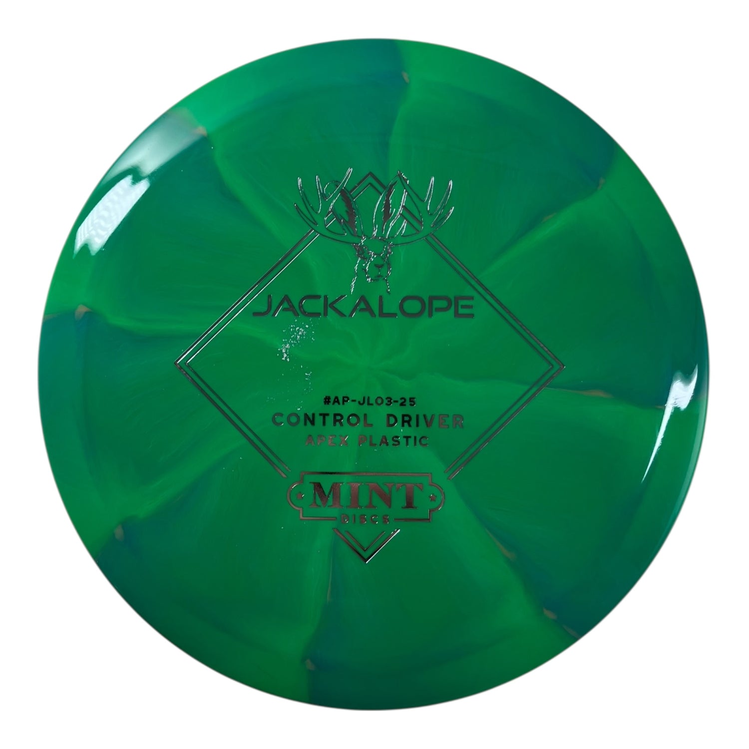 Mint Discs Jackalope | Apex Swirl | Green/Silver 174g Disc Golf