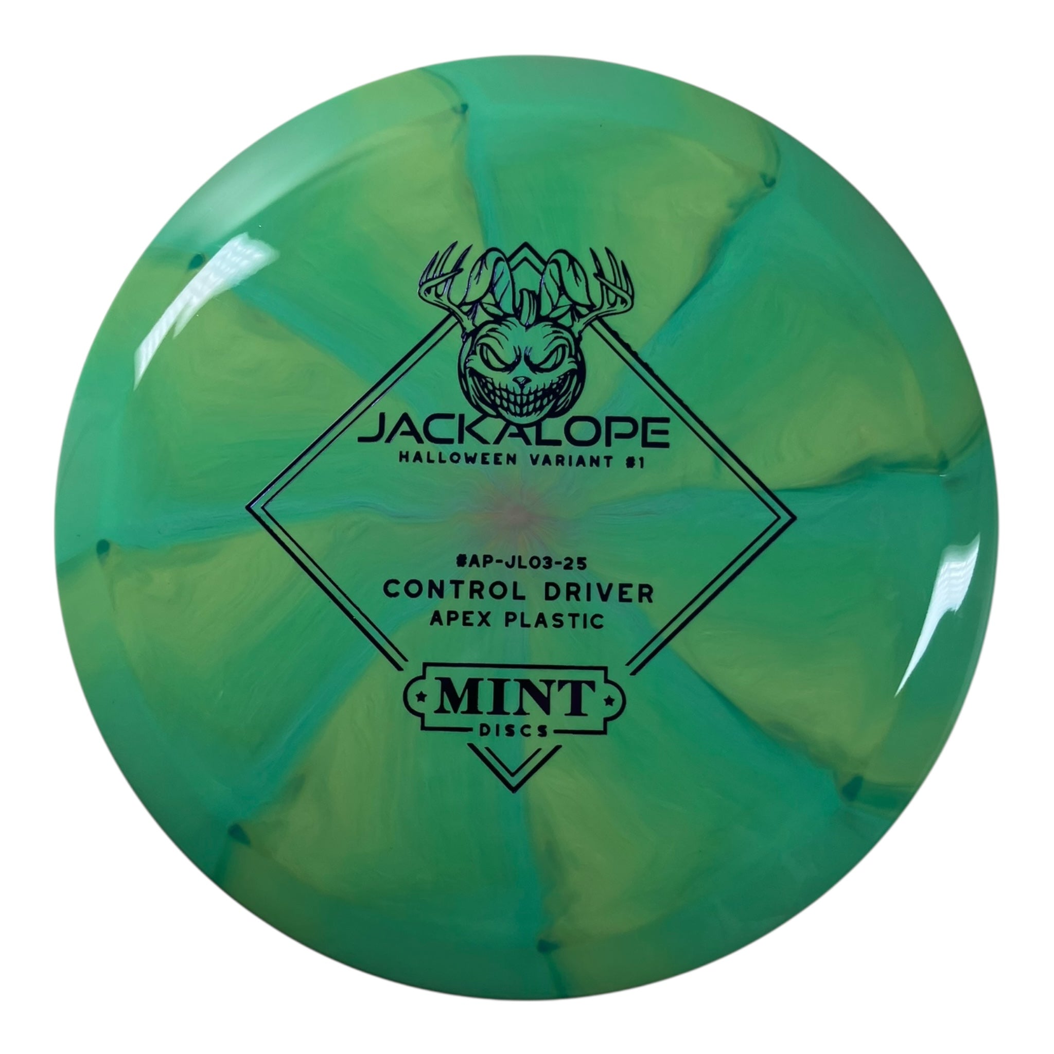Mint Discs Jackalope | Apex Swirl | Lime/Purple 174g (Halloween Variant) Disc Golf