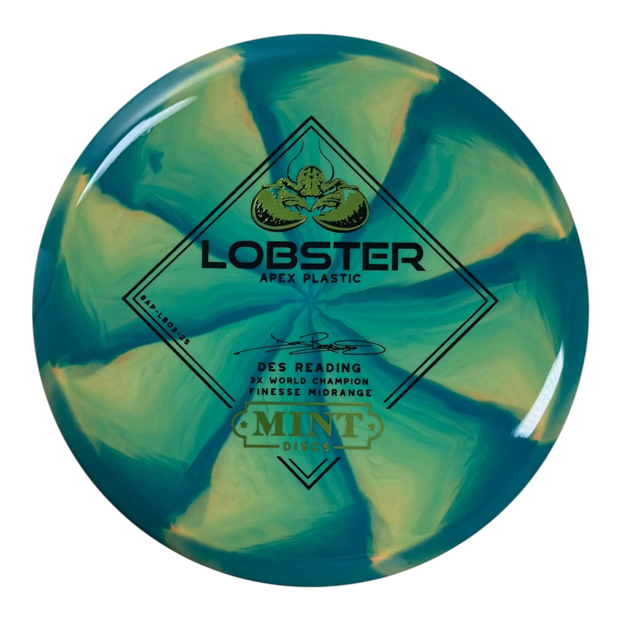 Mint Discs Lobster | Apex Swirl | Blue/Black/Green 174g Disc Golf