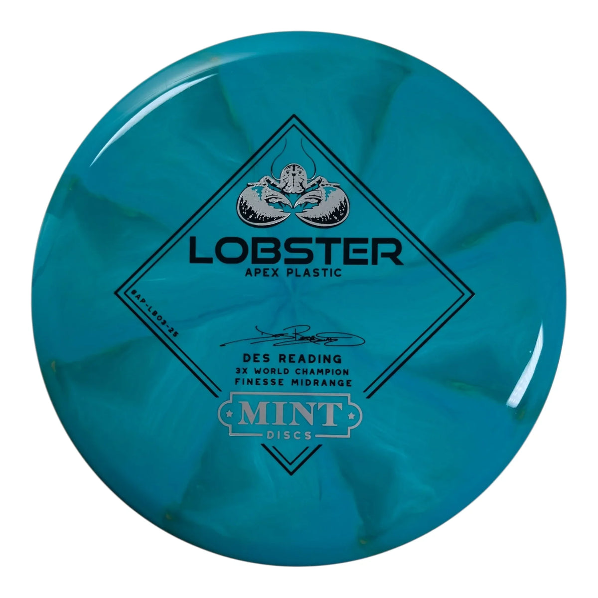 Mint Discs Lobster | Apex Swirl | Blue/Black/Silver 174g Disc Golf