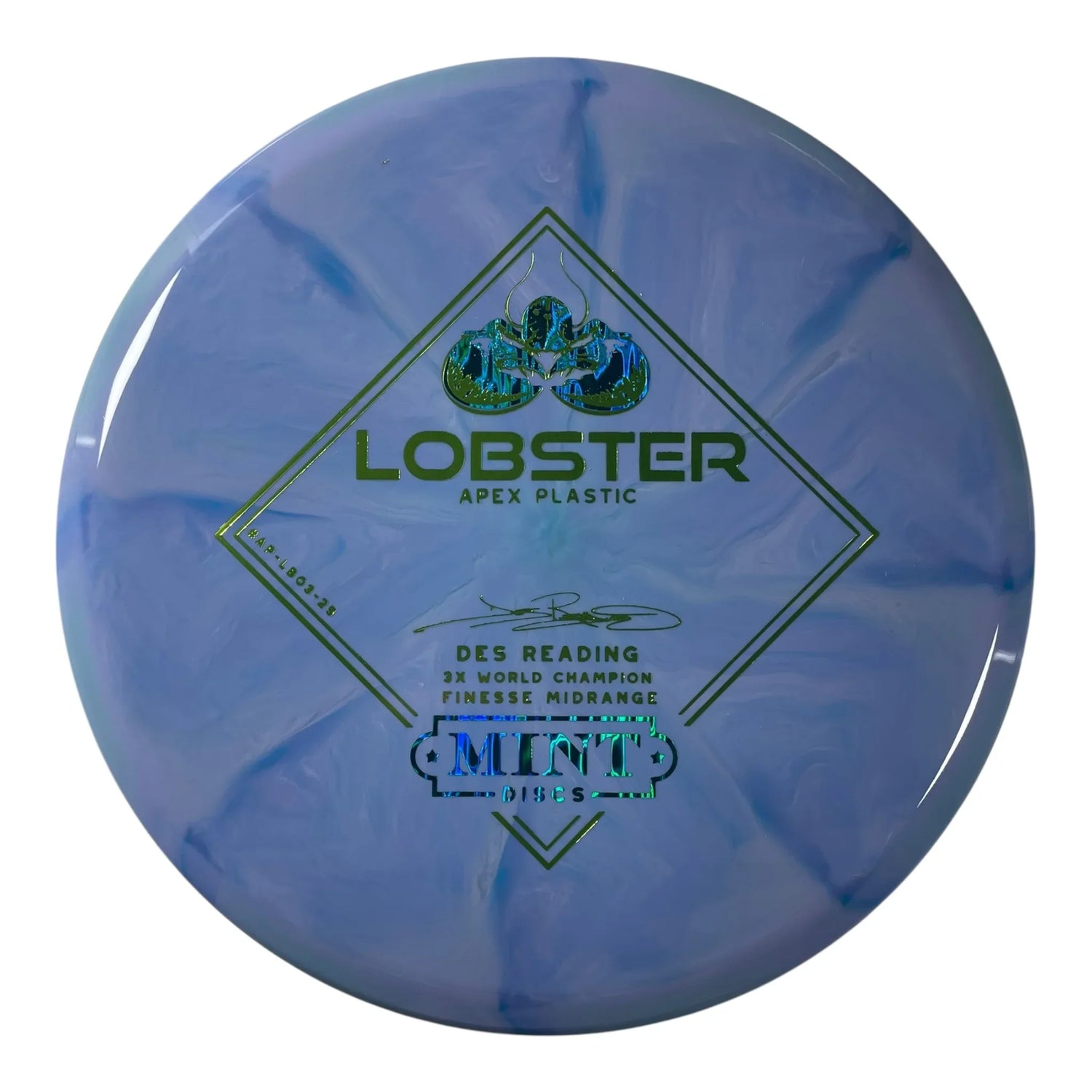 Mint Discs Lobster | Apex Swirl | Blue/Blue/Green 178g Disc Golf