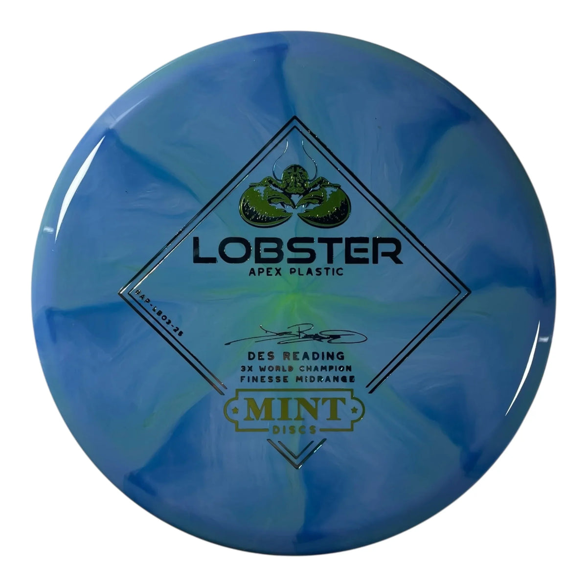 Mint Discs Lobster | Apex Swirl | Blue/Green/Multi 174g Disc Golf
