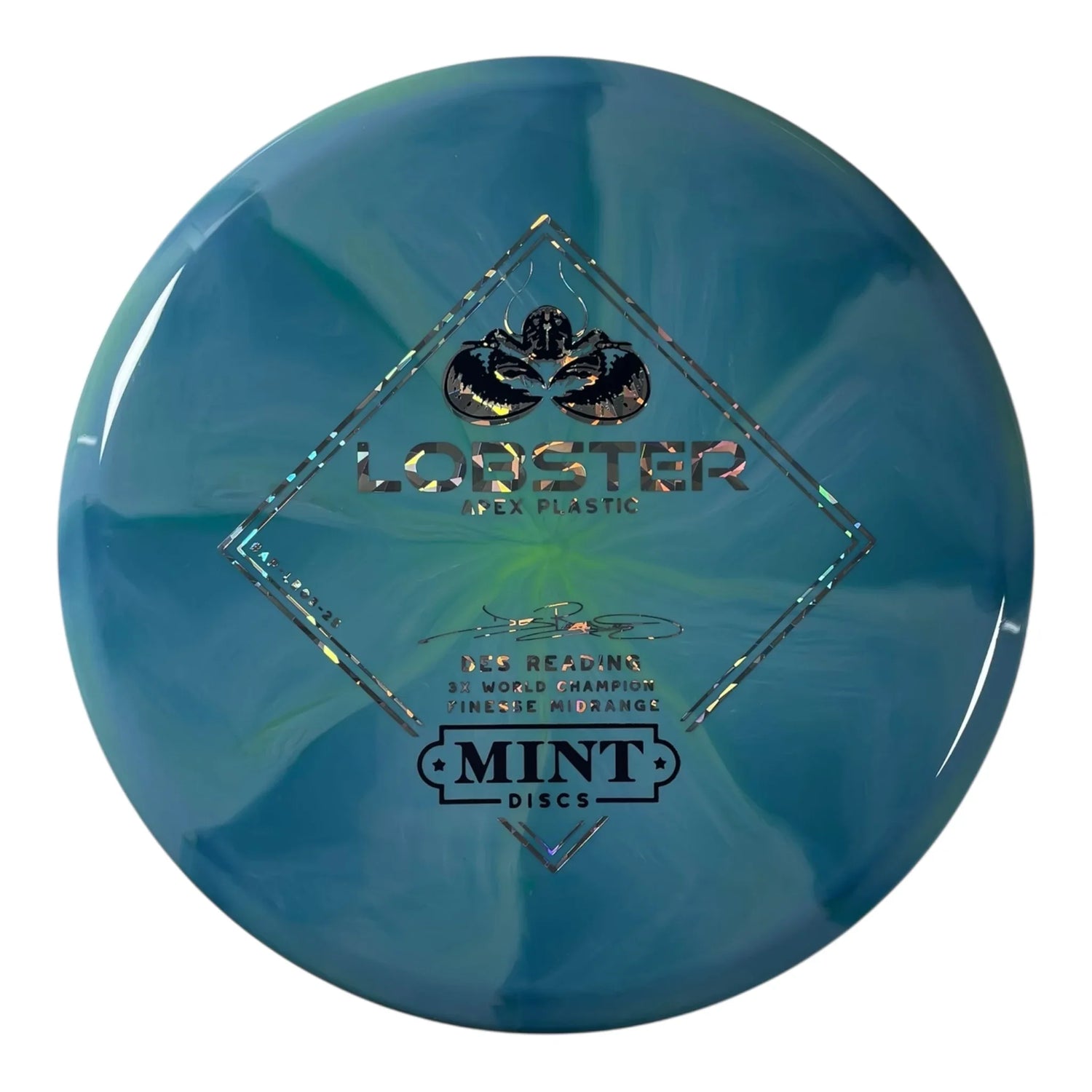 Mint Discs Lobster | Apex Swirl | Blue/Navy/Holo 174g Disc Golf