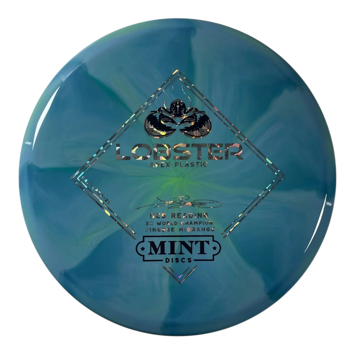 Mint Discs Lobster | Apex Swirl | Blue/Navy/Holo 174g Disc Golf