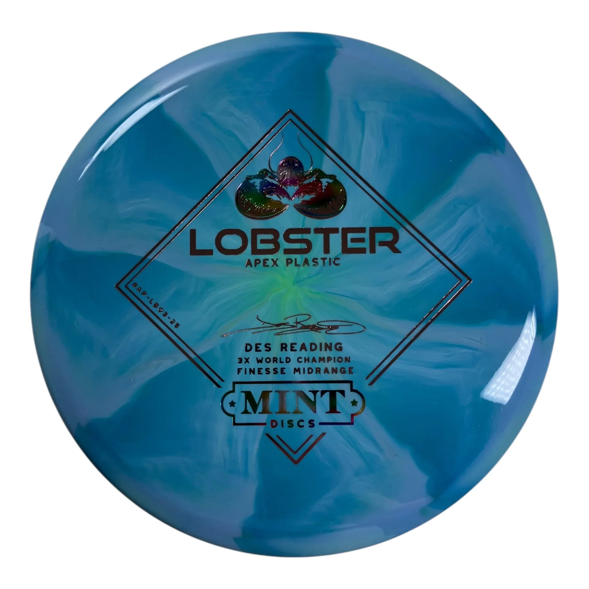Mint Discs Lobster | Apex Swirl | Blue/Pink/Multi 174g Disc Golf