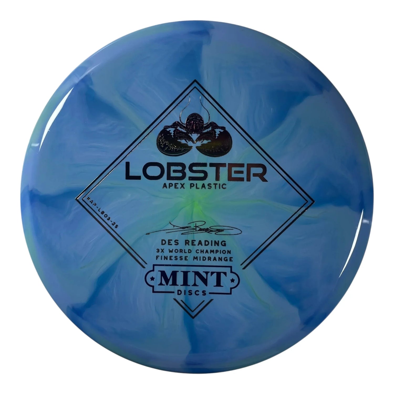 Mint Discs Lobster | Apex Swirl | Blue/Rainbow/Holo 174g Disc Golf