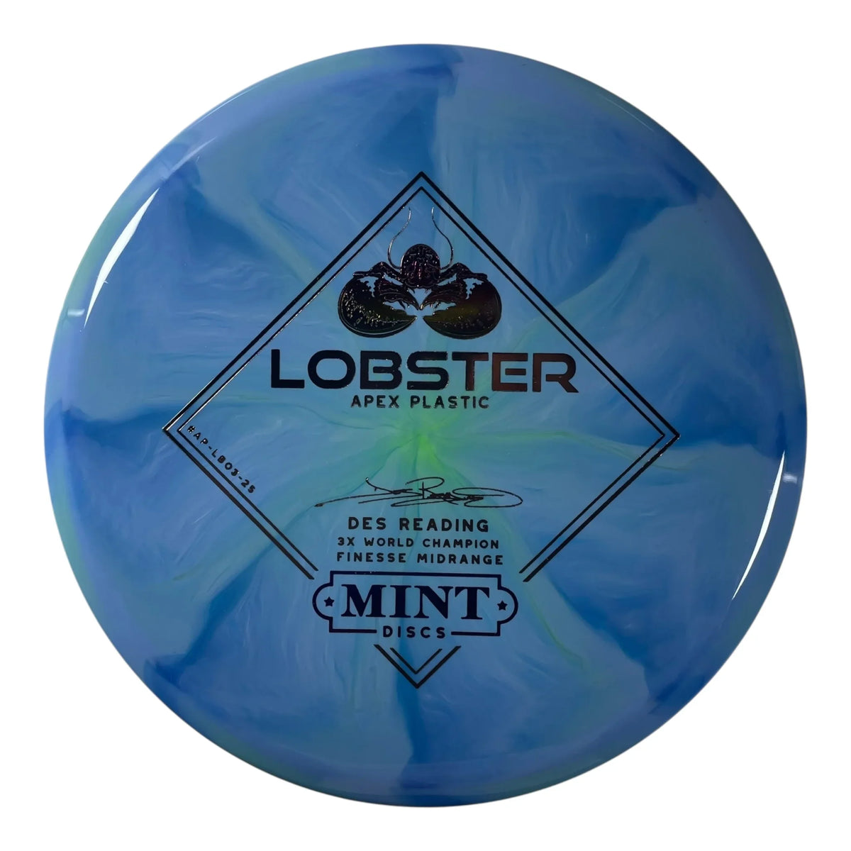 Mint Discs Lobster | Apex Swirl | Blue/Rainbow/Holo 174g Disc Golf