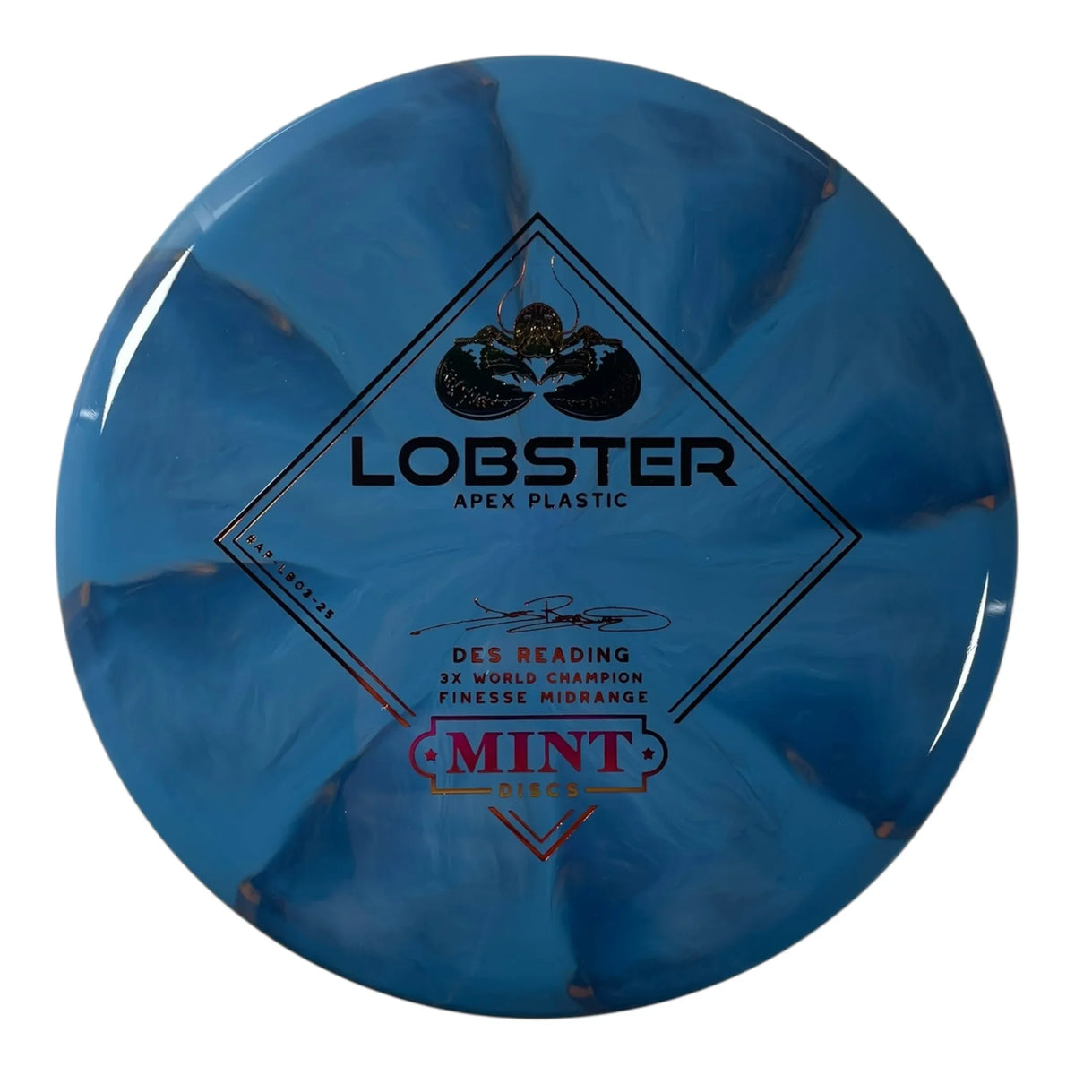 Mint Discs Lobster | Apex Swirl | Blue/Rainbow/Orange 174g Disc Golf