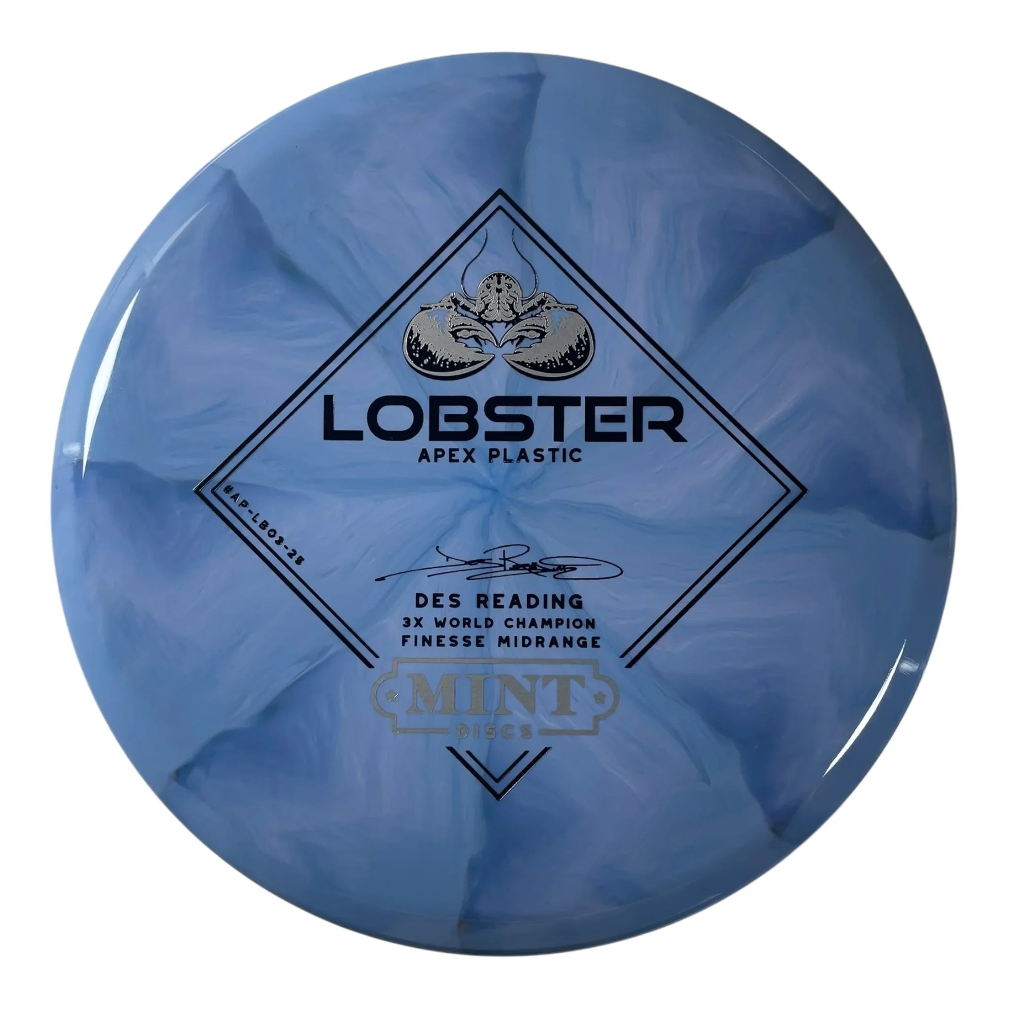Mint Discs Lobster | Apex Swirl | Blue/Silver/Black 174g Disc Golf