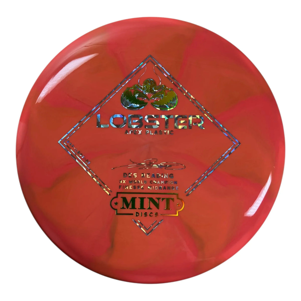Mint Discs Lobster | Apex Swirl | Coral/Pink/Holo 175g Disc Golf