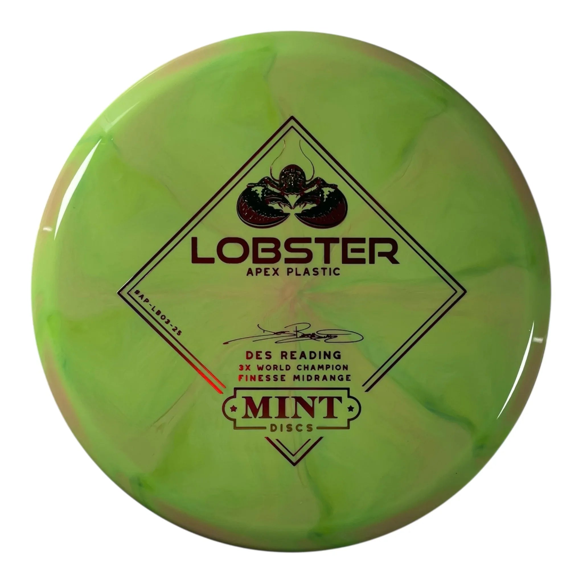 Mint Discs Lobster | Apex Swirl | Green/Rainbow/Red 178g Disc Golf