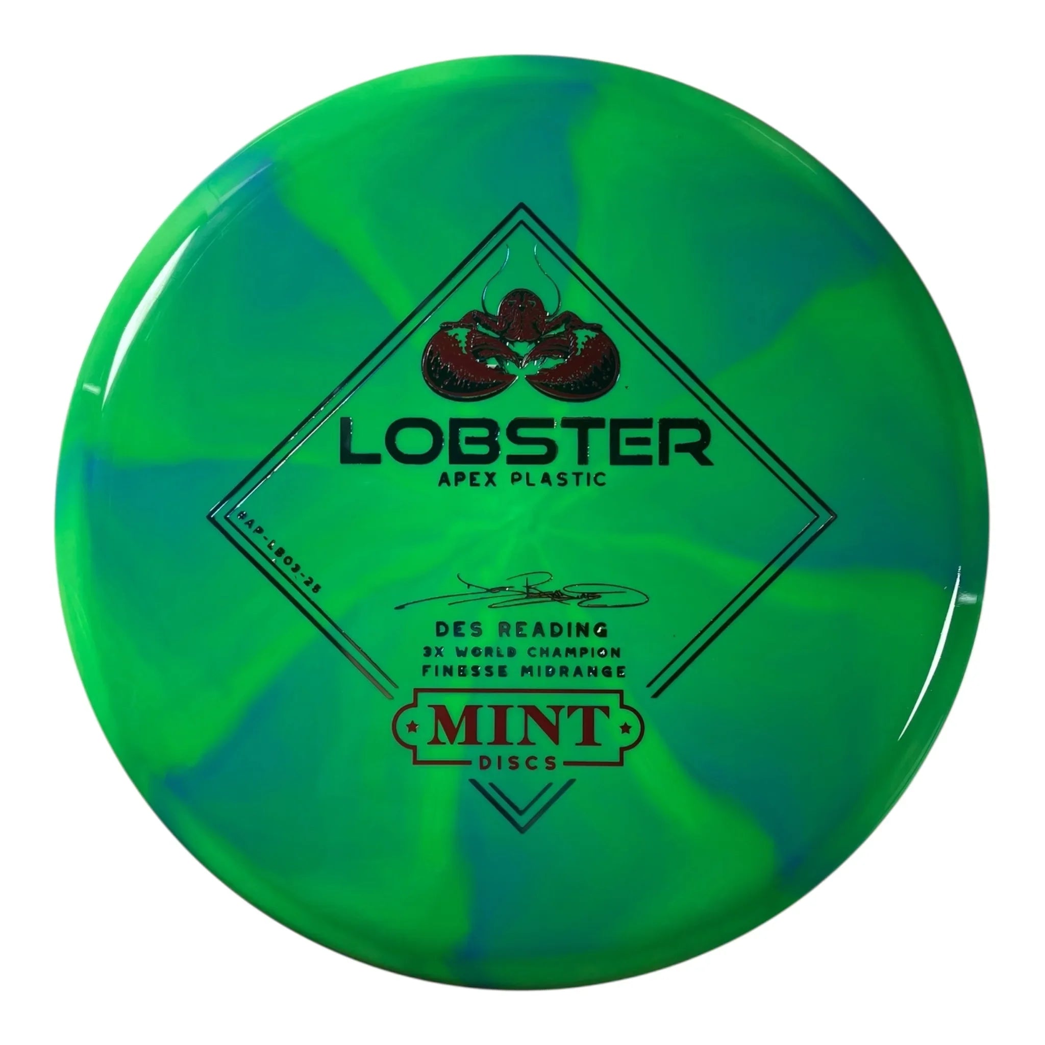 Mint Discs Lobster | Apex Swirl | Green/Red/Multi 178g Disc Golf