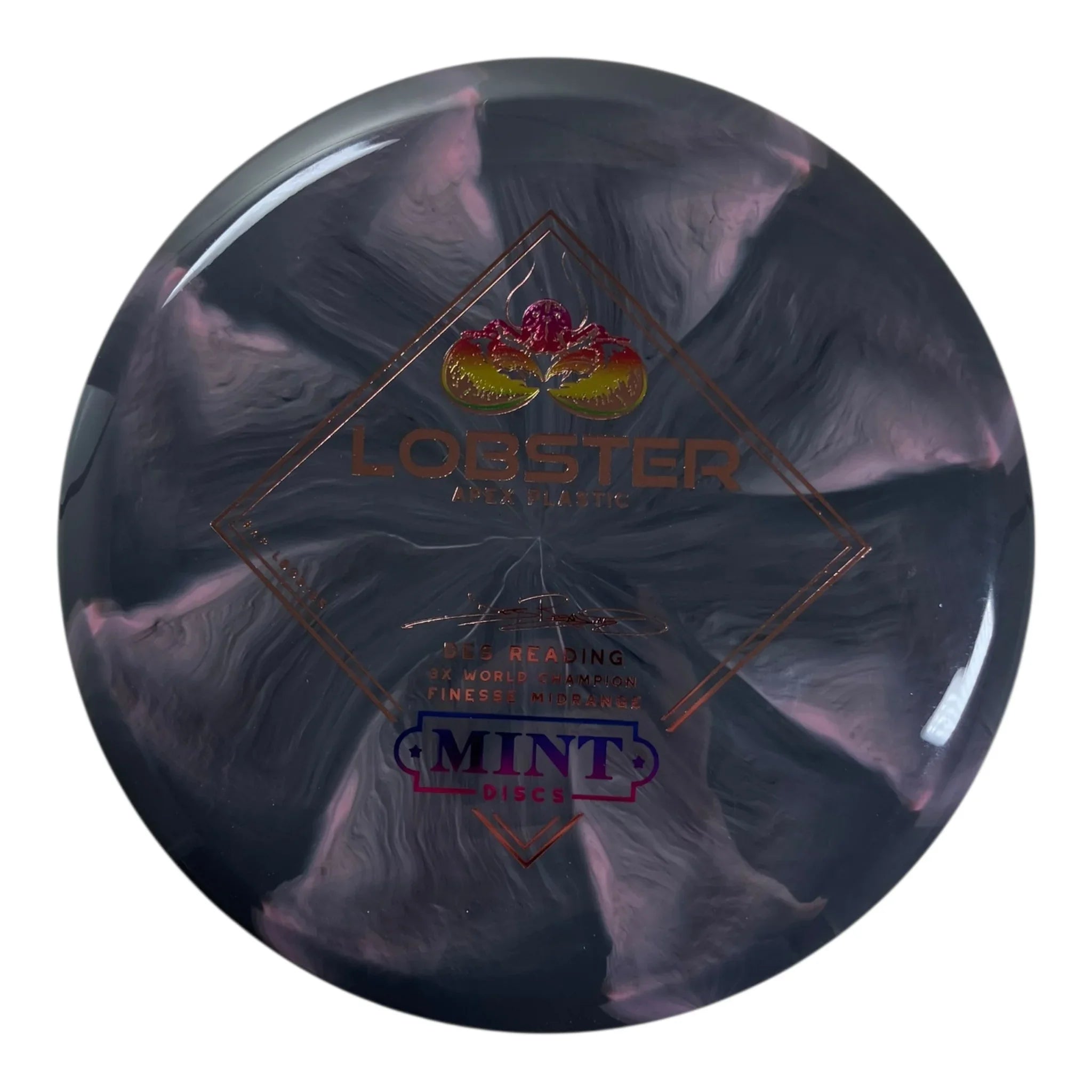 Mint Discs Lobster | Apex Swirl | Grey/Gold/Multi 174g Disc Golf
