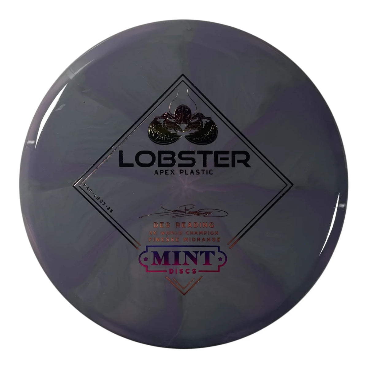 Mint Discs Lobster | Apex Swirl | Grey/Rainbow/Brown 175g Disc Golf