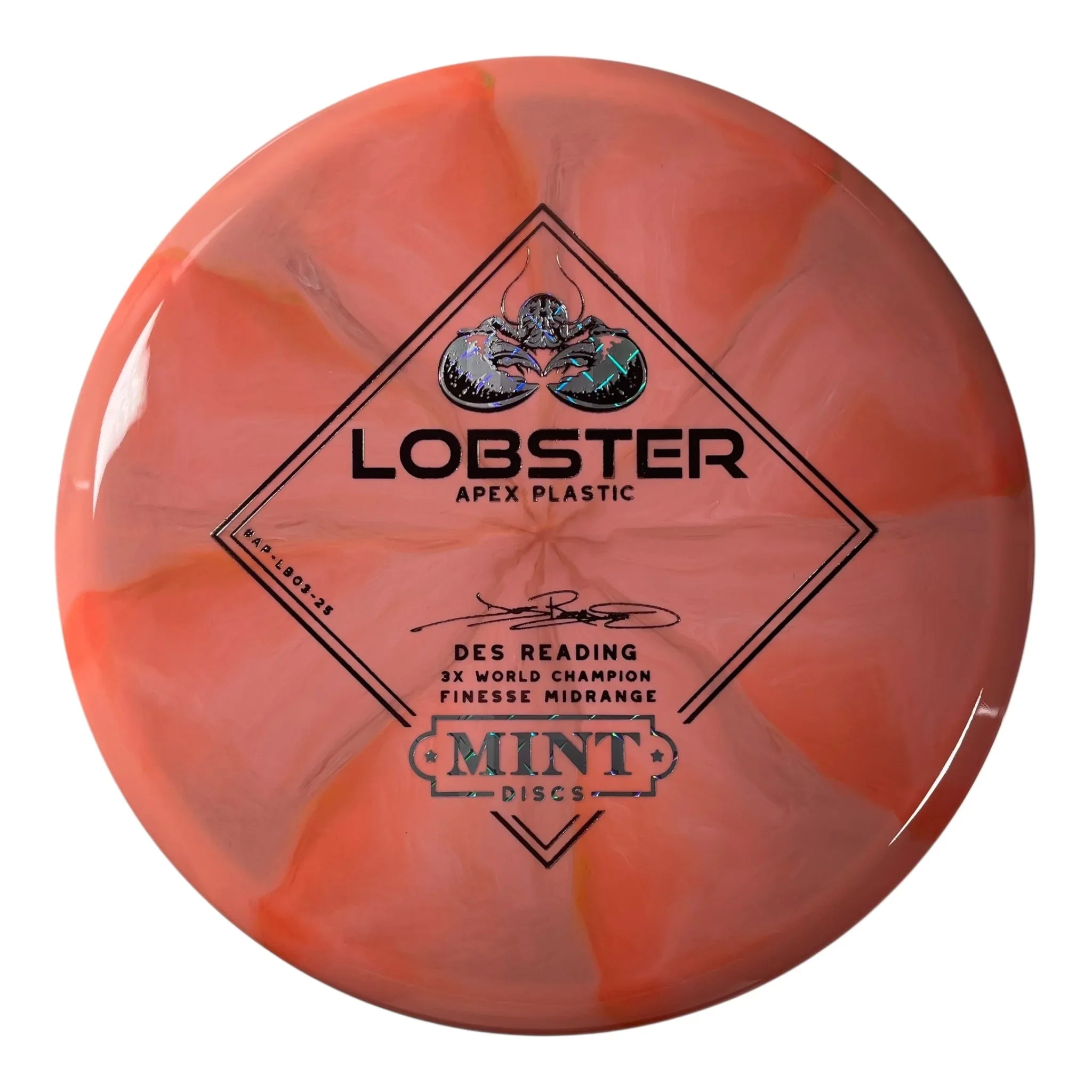 Mint Discs Lobster | Apex Swirl | Orange/Metal/Brown 175g Disc Golf
