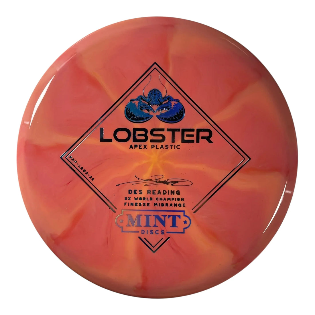 Mint Discs Lobster | Apex Swirl | Pink/Blue/Multi 178g Disc Golf