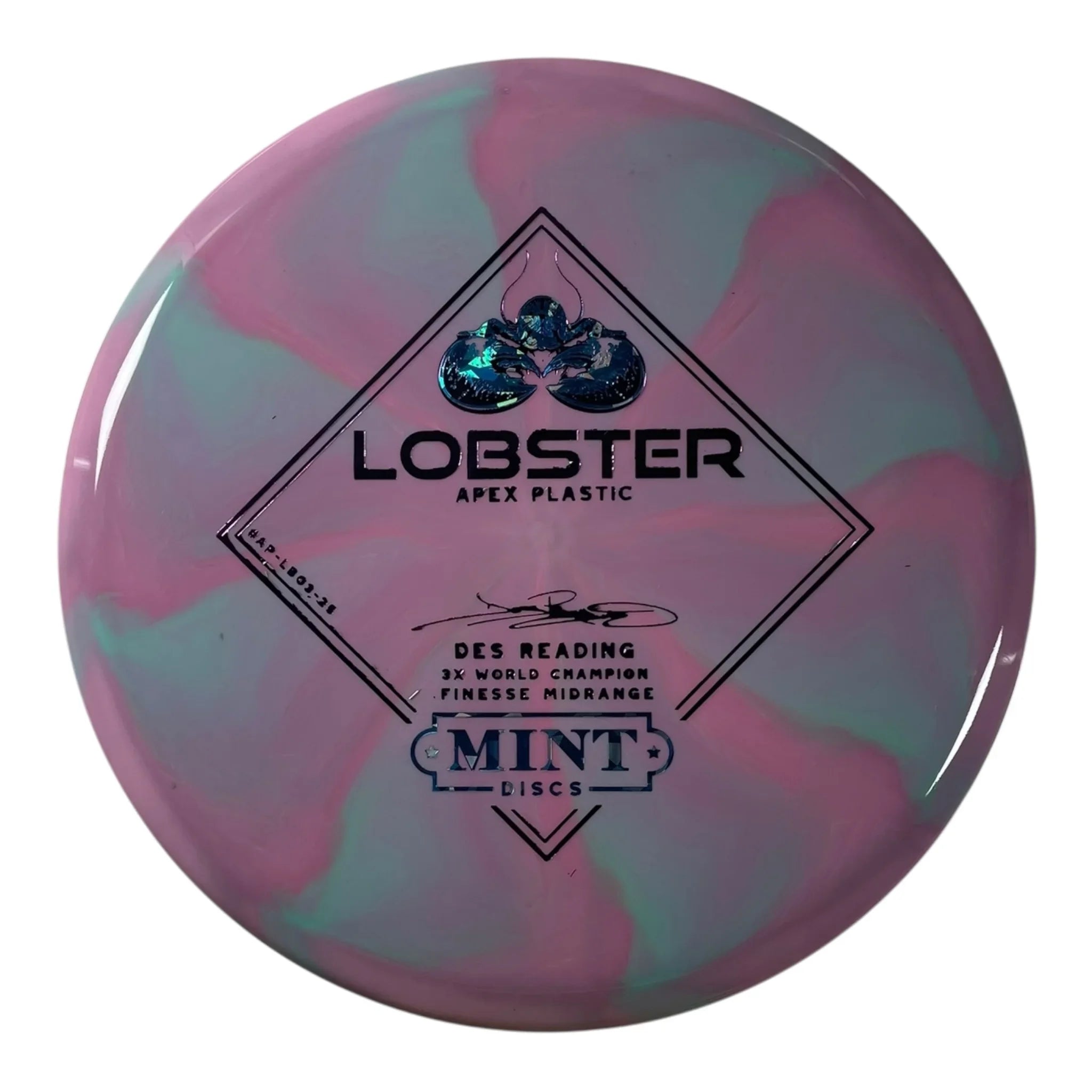 Mint Discs Lobster | Apex Swirl | Pink/Blue/Pink Holo 178g Disc Golf
