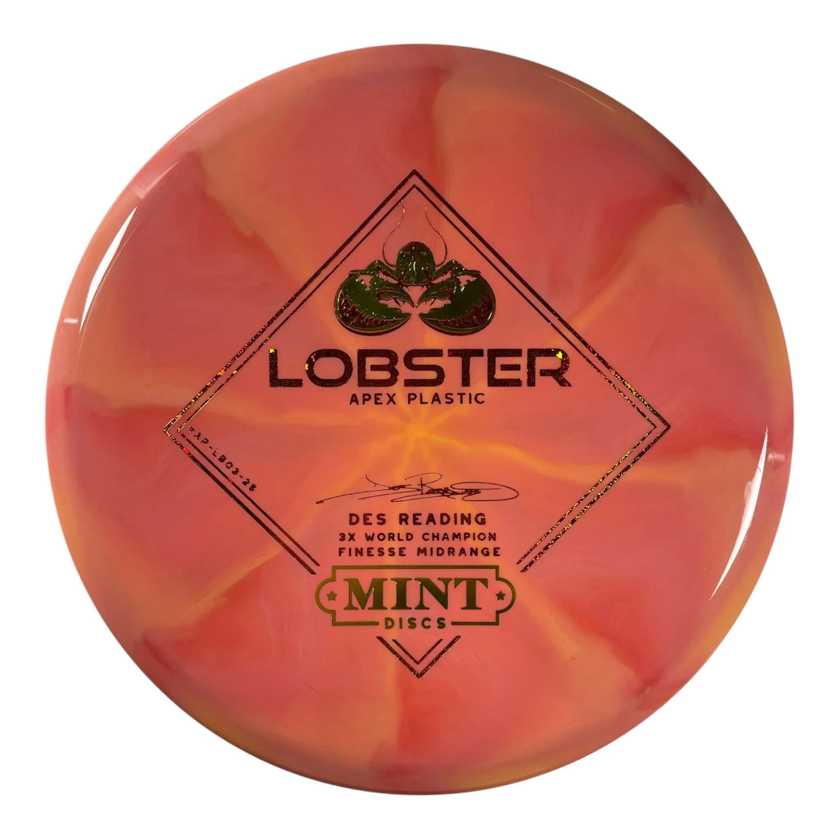 Mint Discs Lobster | Apex Swirl | Pink/Green/Bronze Sparkle 178g Disc Golf