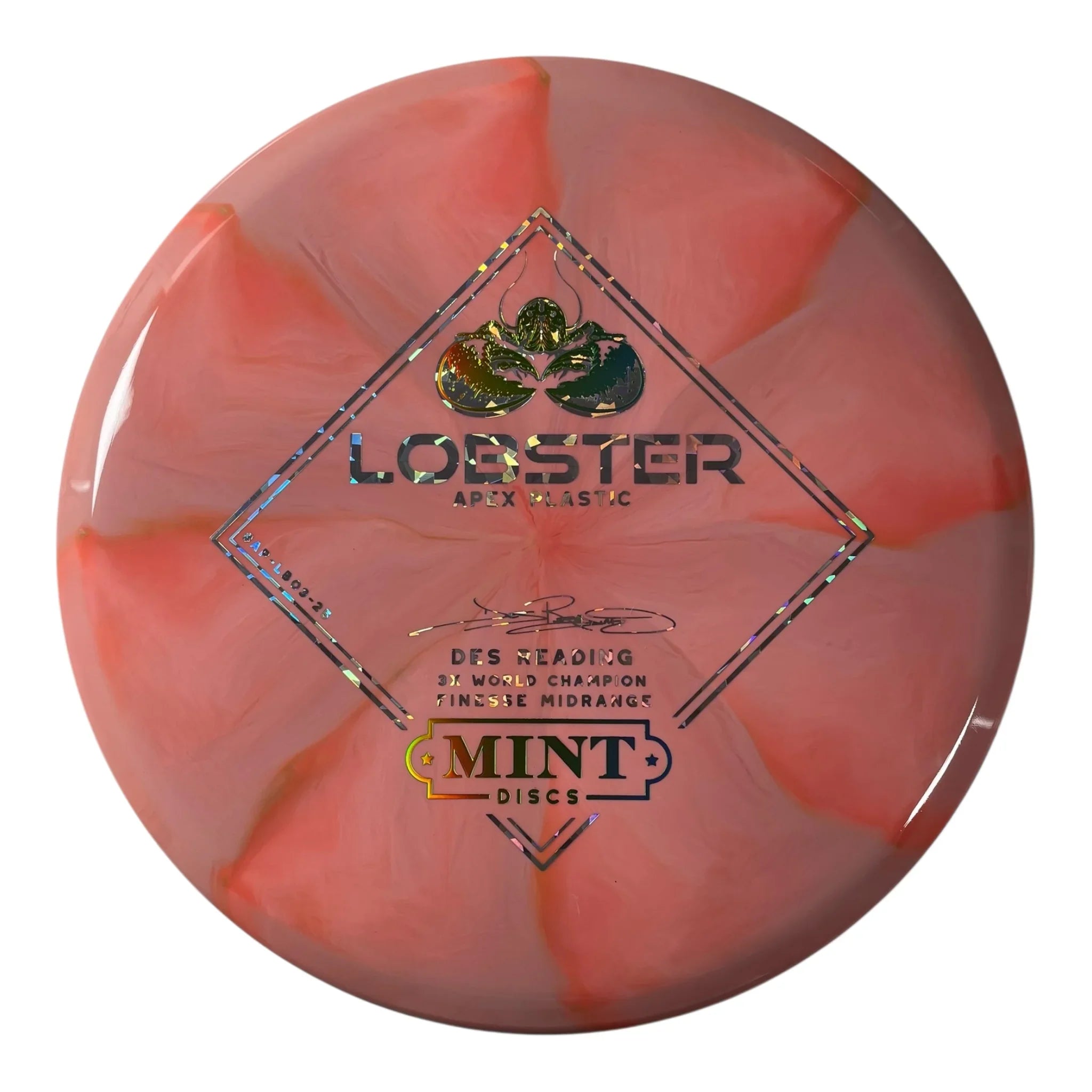 Mint Discs Lobster | Apex Swirl | Pink/Green/SIlver Holo 174g Disc Golf