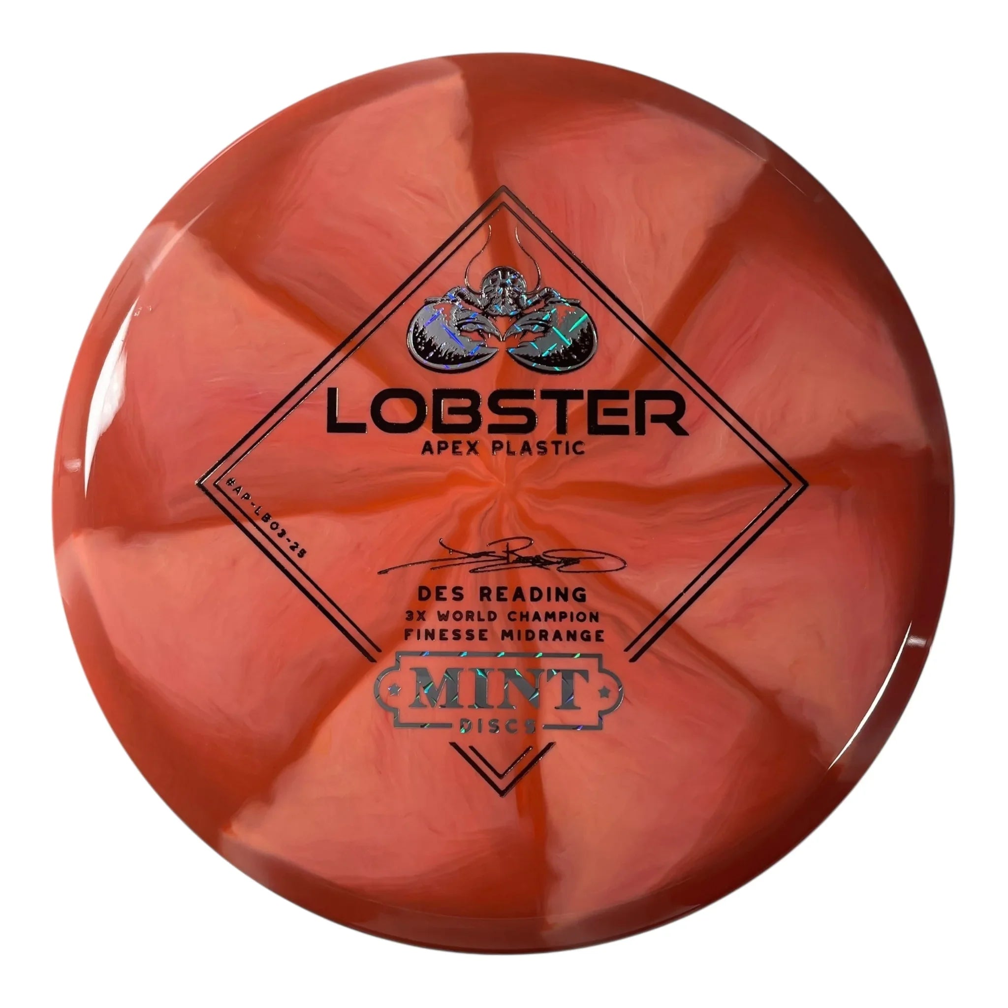 Mint Discs Lobster | Apex Swirl | Pink/Metal/Brown 175g Disc Golf