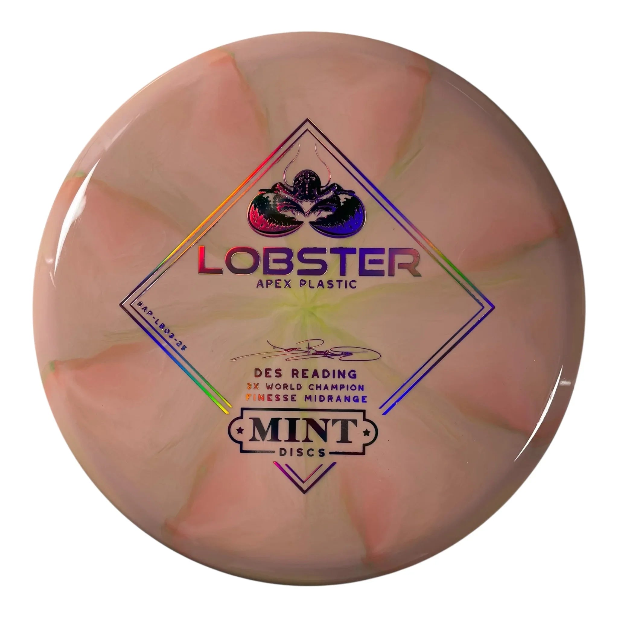 Mint Discs Lobster | Apex Swirl | Pink/Rainbow/Pink 174g Disc Golf