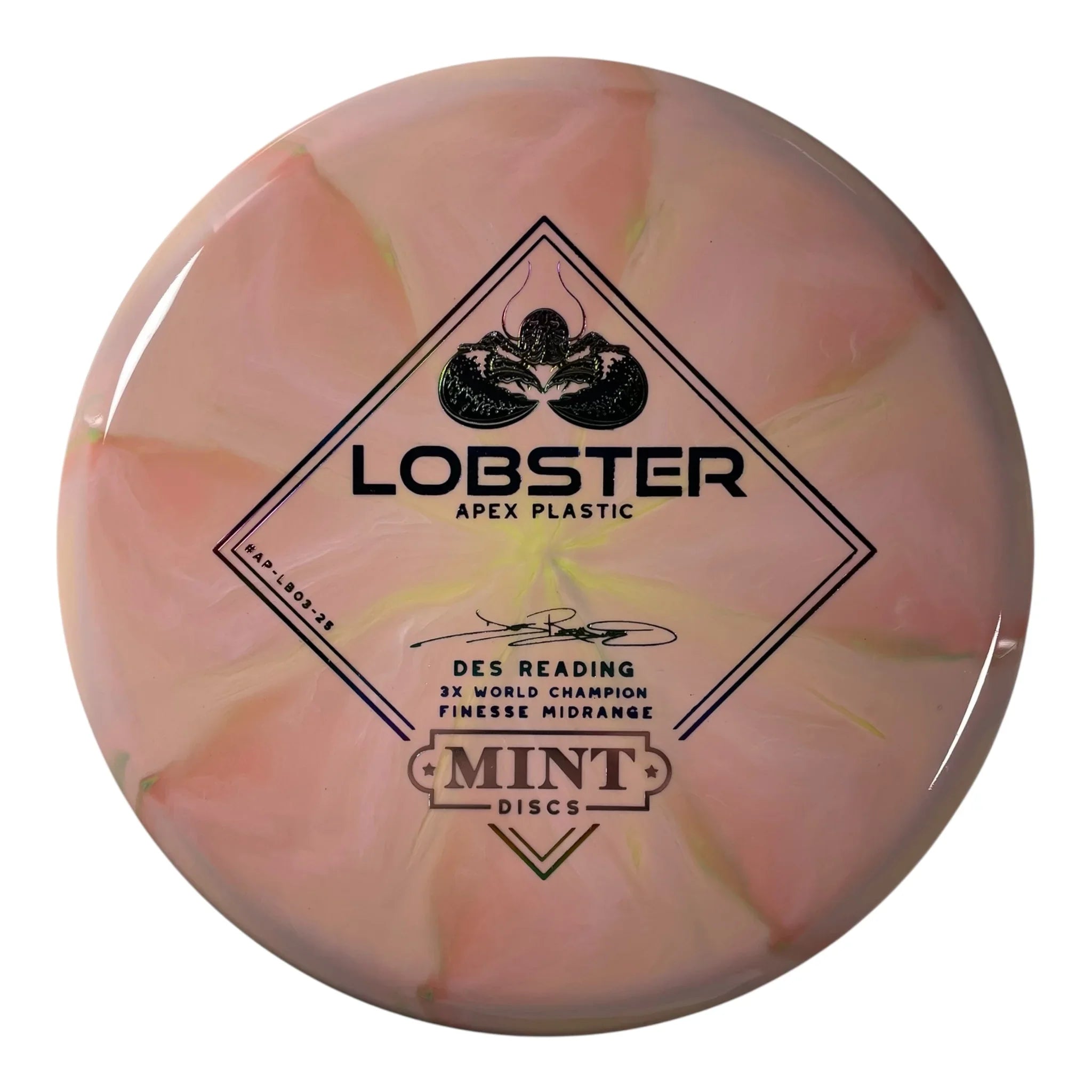 Mint Discs Lobster | Apex Swirl | Pink/Rainbow/Rainbow 175g Disc Golf