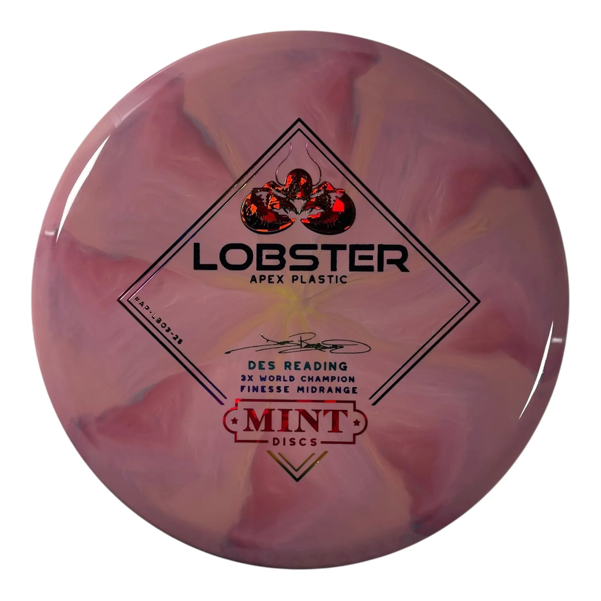 Mint Discs Lobster | Apex Swirl | Pink/Red/Rainbow 175g Disc Golf